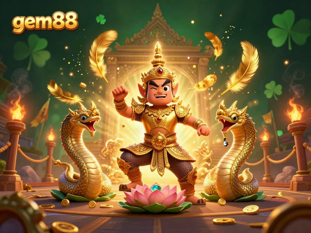 Experience gem88’s thrilling online casino with dynamic 3D guardians and vibrant gaming elements.