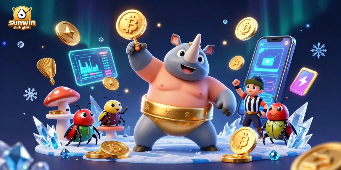 Engage in thrilling gameplay with sunwin chính hãng, where the 3D beetle champion triumphantly scatters golden coins.