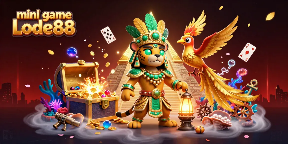 Engage in the mini game Lode88 with exciting underwater treasures and vibrant characters.