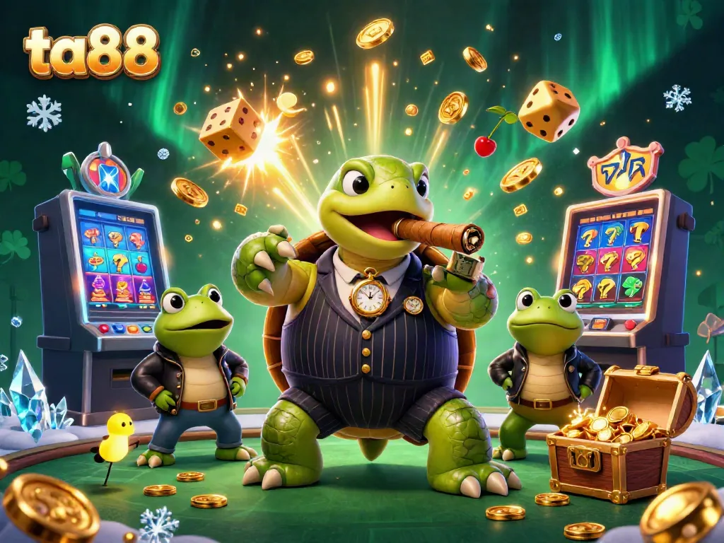 Experience the thrilling world of ta88 casino games with this dynamic illustration of powerful characters.