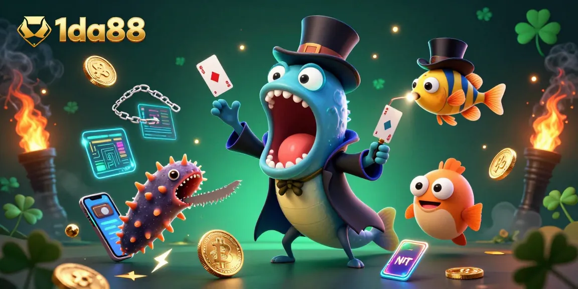 Engage in thrilling games at 1da88 casino with vibrant characters showcasing fun and excitement.