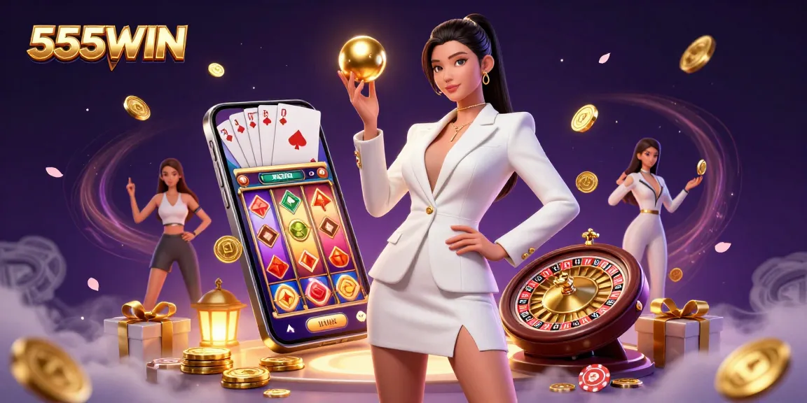 Play exciting casino games at 555WIN, featuring a luxurious atmosphere and engaging gambling experiences.
