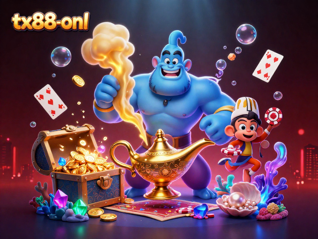 Engage with tx88-onl's vibrant magic casino adventure featuring playful characters and exciting gaming elements.