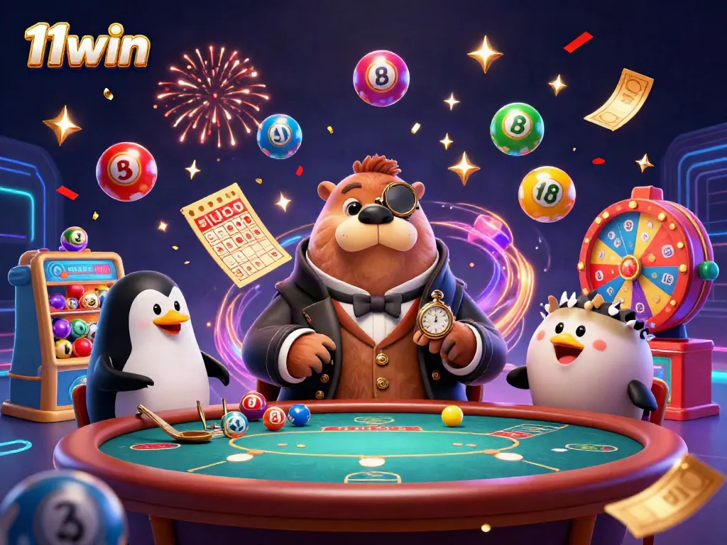 Experience exciting gaming with 11win and our unique underwater poker scene featuring vibrant animated elements.